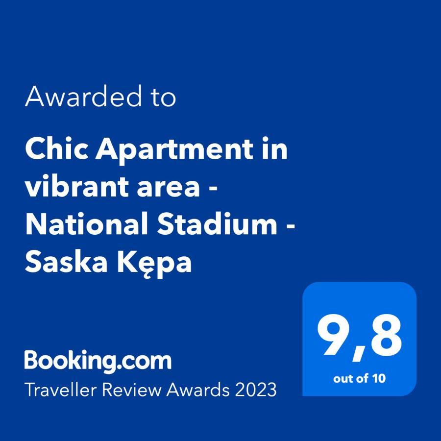 Chic Apartment In Vibrant Area - National Stadium - Saska Kepa Varsovie Extérieur photo